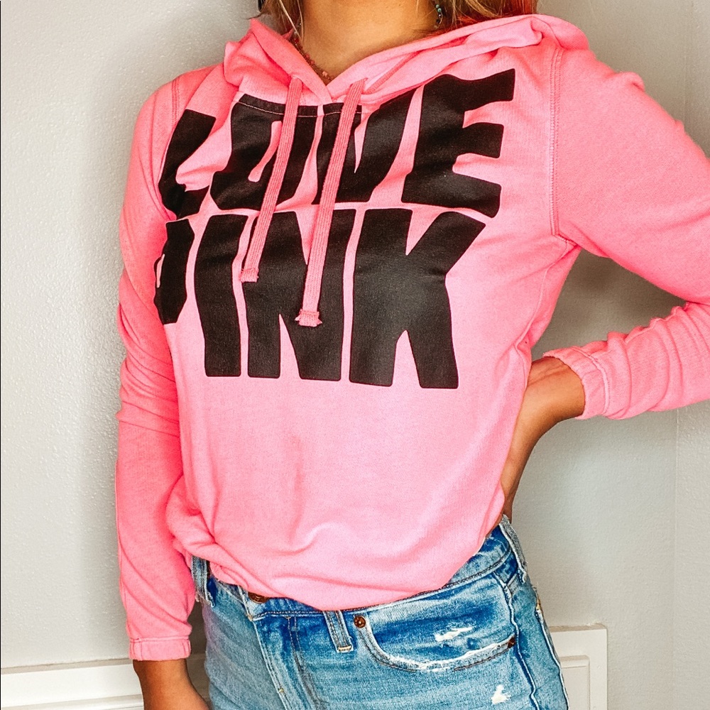 xs pink hoodie